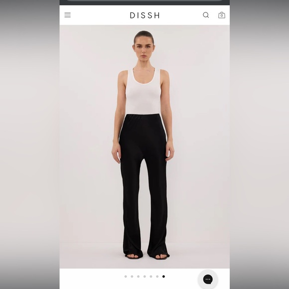 DISSH Nikki black satin bias pant - Picture 4 of 7